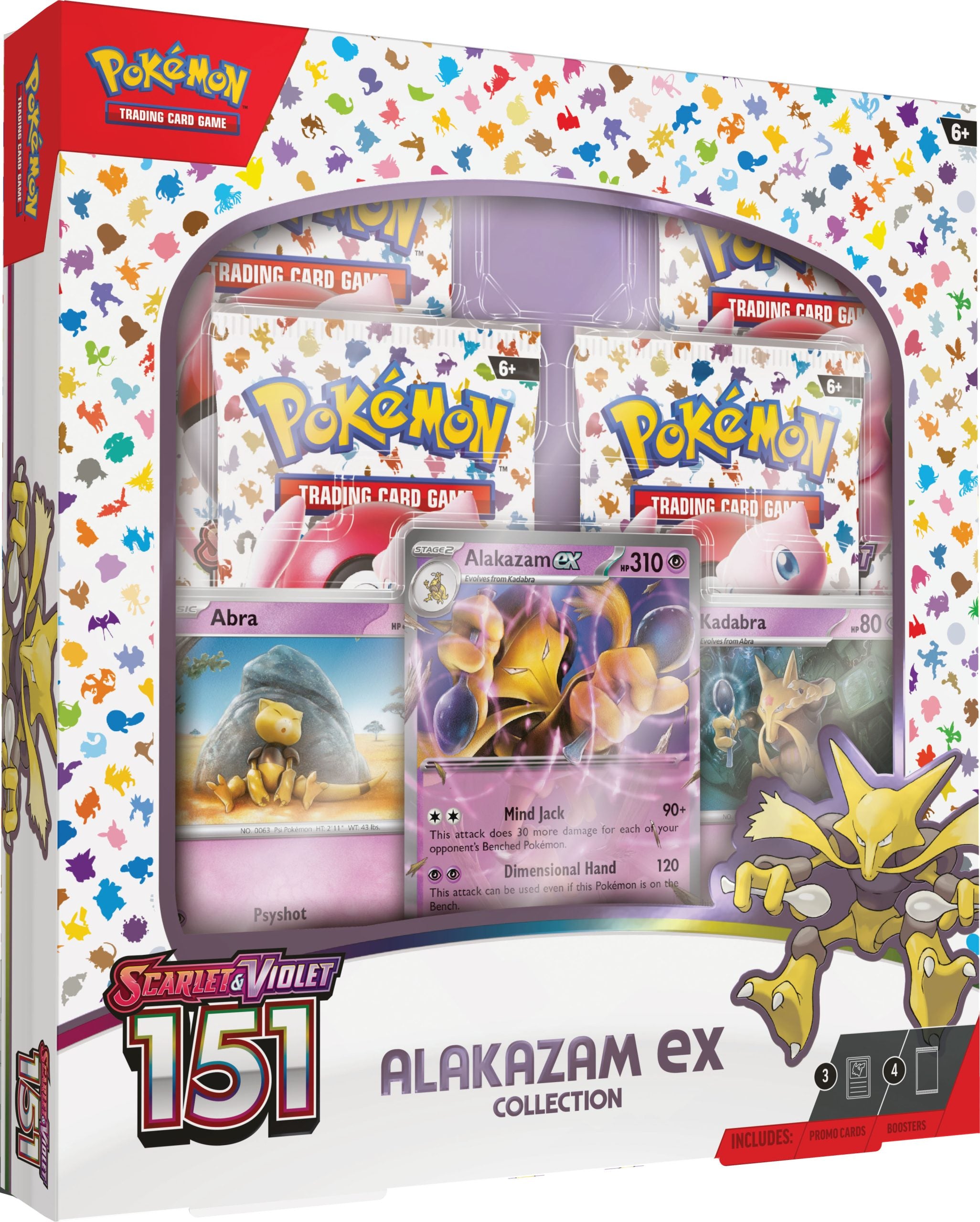 Pokemon TCG Alakazam Ex Black Star Promo Card (SVP050) - Half Art From 151 Set - Near Mint Condition