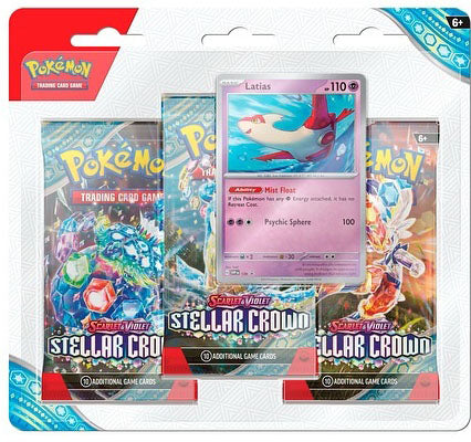 Pokemon TCG Scarlet & Violet Stellar Crown - 3 Pack Latias