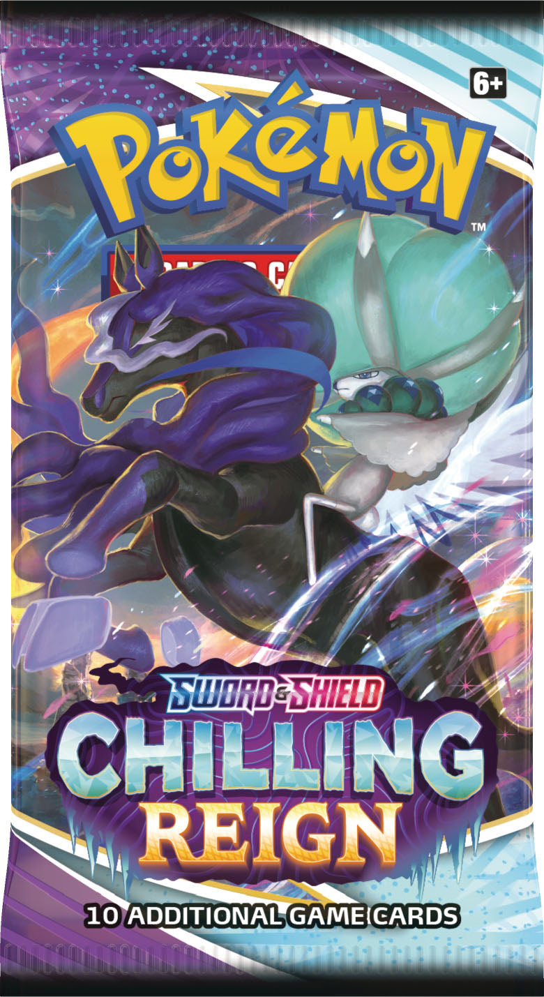 Pokemon Sword & Shield 6 Chilling Reign Booster Packs