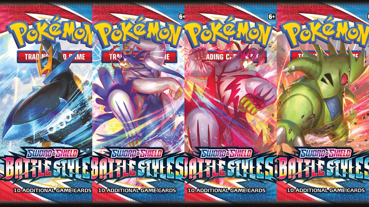 Pokemon Sword & Shield 5 Battle Styles Booster Packs